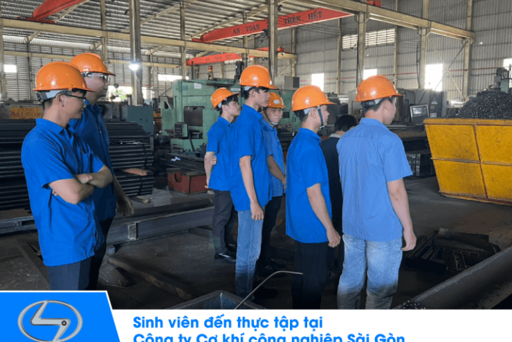 Sinh viên trường ĐH Công nghiệp TP.HCM thực tập tại Saigon Machine