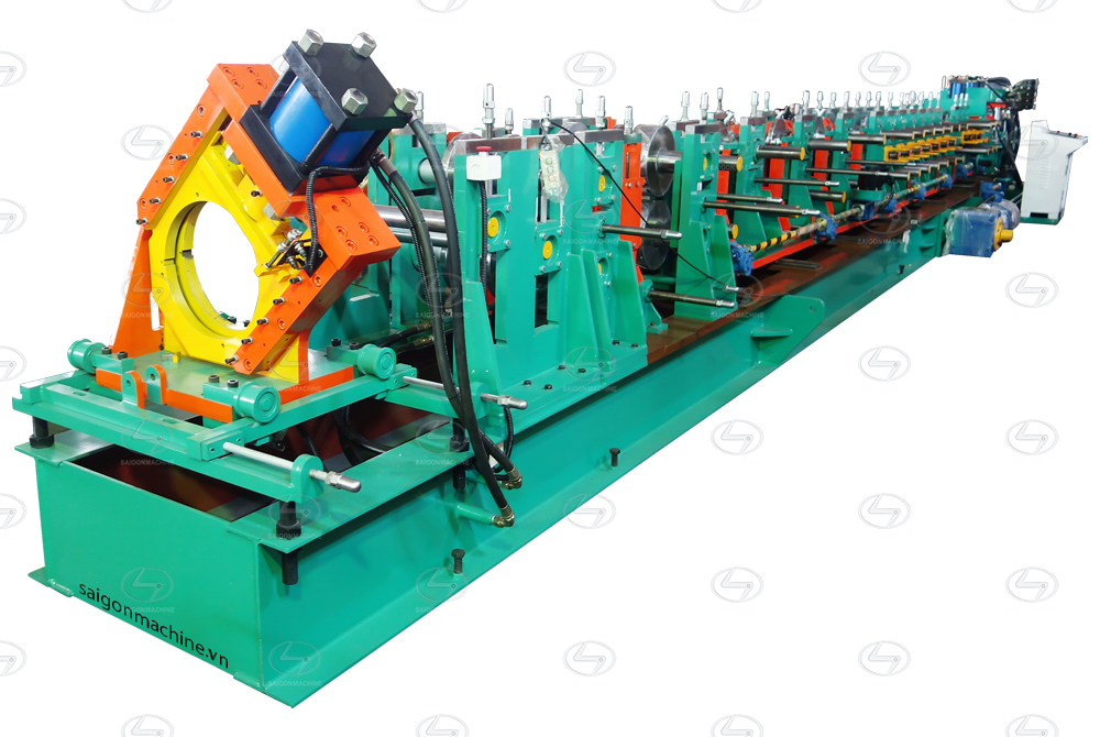 Auto - C300 | Z300 - Purlin roll forming machine - 3 Punching stations