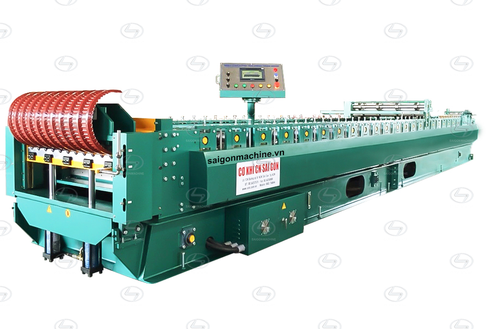 Double layer - Roll forming mix pressing curve machine