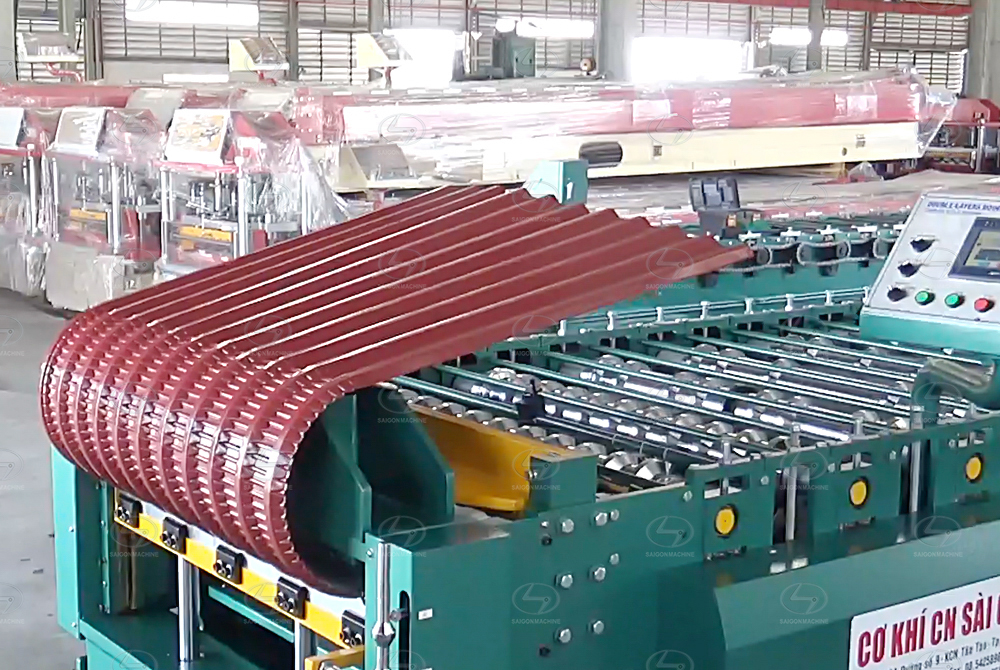 2 Layer - Roll forming mix pressing curve machine