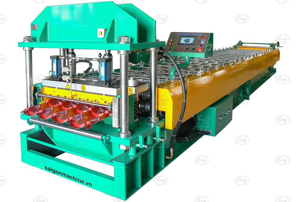 Saigon Machine, SGM, Industrial, Metallic, Steel, Roll, Forming, Machine, Tole, Iron, Contour, Waves, Roof, Corrugated, Single, Double, Layer, Tile, G