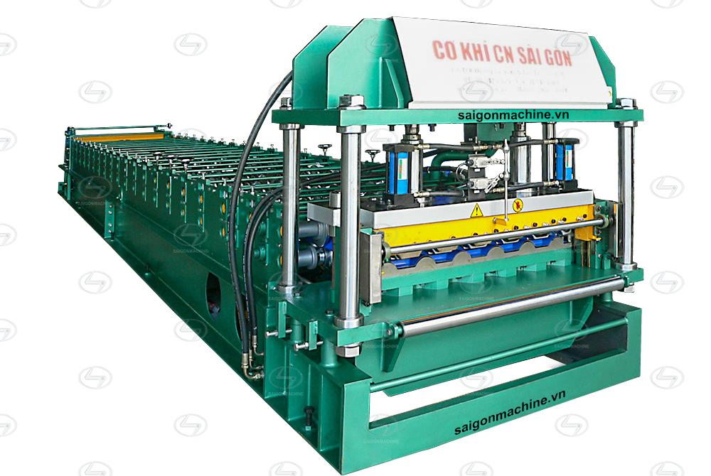 Saigon Machine, SGM, Industrial, Metallic, Steel, Roll, Forming, Machine, Tole, Iron, Contour, Waves, Roof, Corrugated, Single, Double, Layer, Tile, G