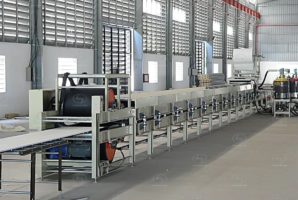 Saigon Industrial Metallic Company, Saigon Machine, SGM, Roll Forming Machine, PU Assambly Line, Styrofoam Rolling Machine, PU Panel Roll Forming Mach