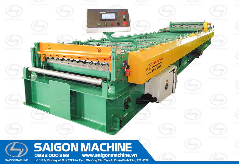 Single layer - Roll forming machine - Ribs roof trapezoidal