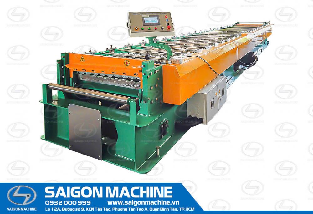 Single layer - Roll forming machine - Ribs roof trapezoidal - Indonesia