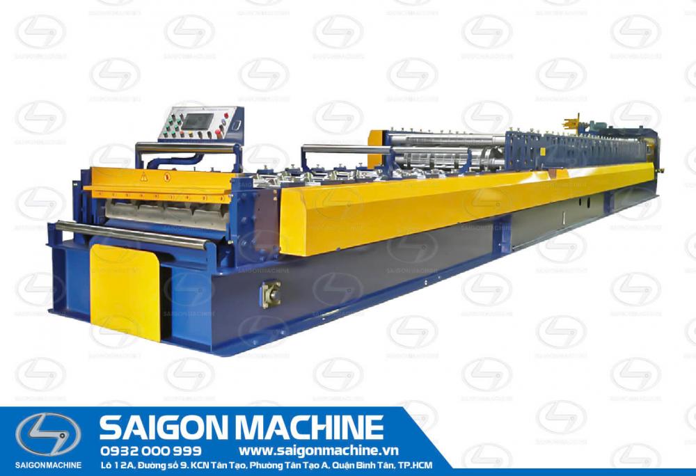 Máy cán tôn 2 tầng (For PU sandwich Panel)