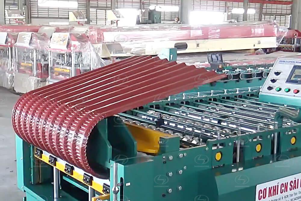 Double layer - Roll forming mix pressing curve machine