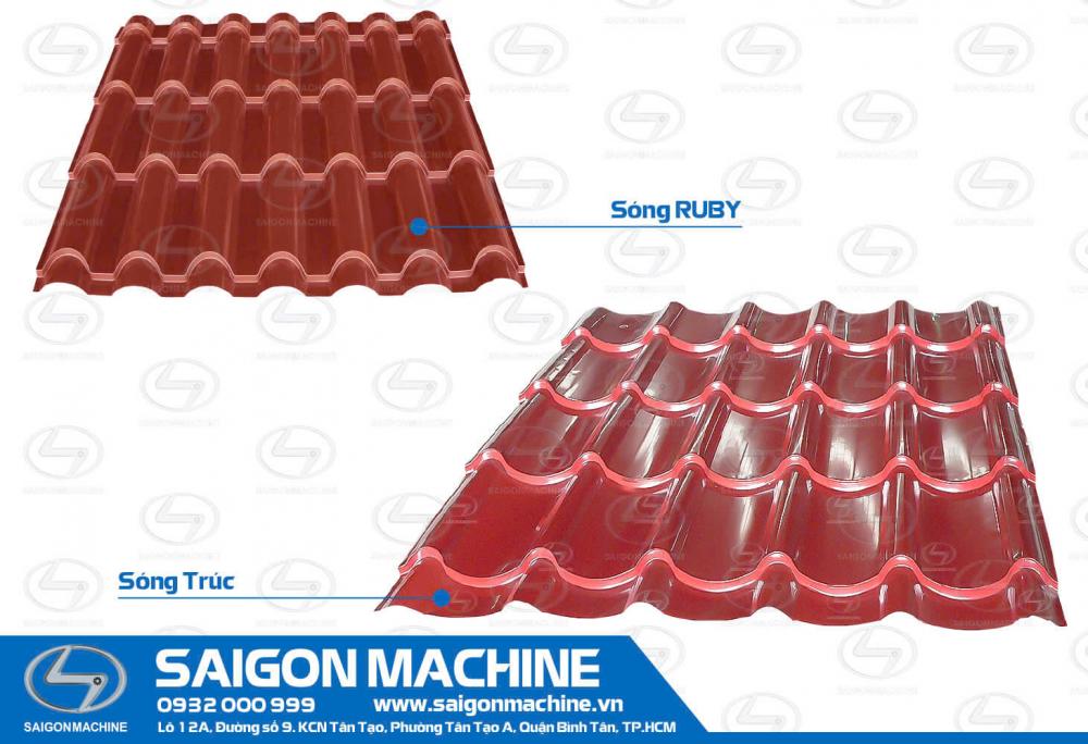 Saigon Machine, SGM, Industrial, Metallic, Steel, Roll, Forming, Machine, Tole, Iron, Contour, Waves, Roof, Corrugated, Single, Double, Layer, Tile, G