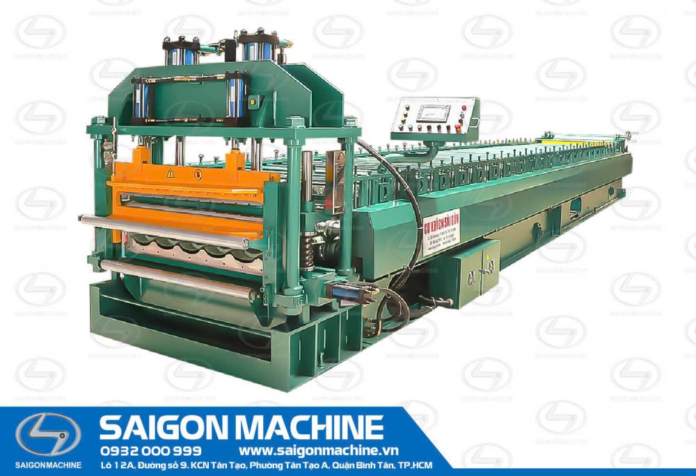 Saigon Machine, SGM, Industrial, Metallic, Steel, Roll, Forming, Machine, Tole, Iron, Single, Double, Layer, Tile, Glazed, Roof