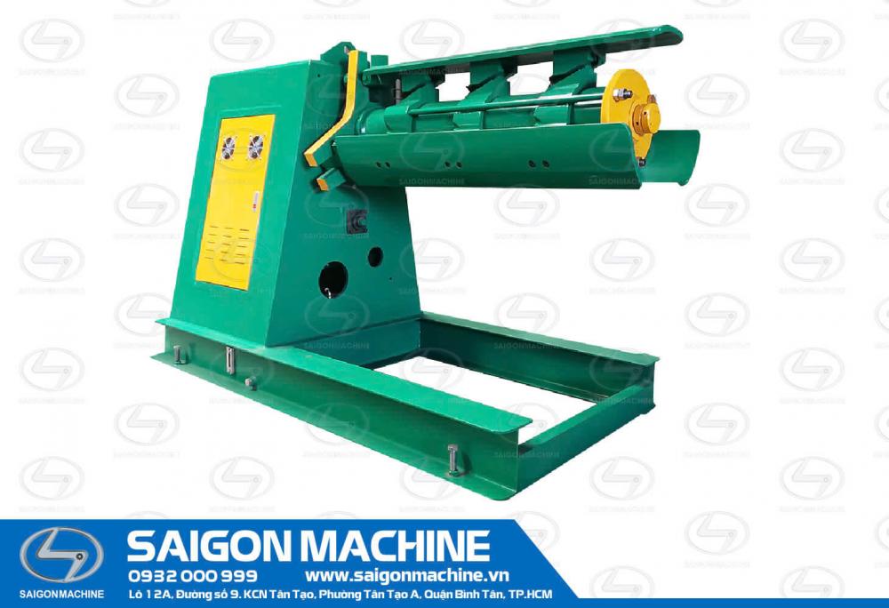 Máy xả cuộn tự động - 08 tấn - Rãnh trượt - Van tỷ lệ