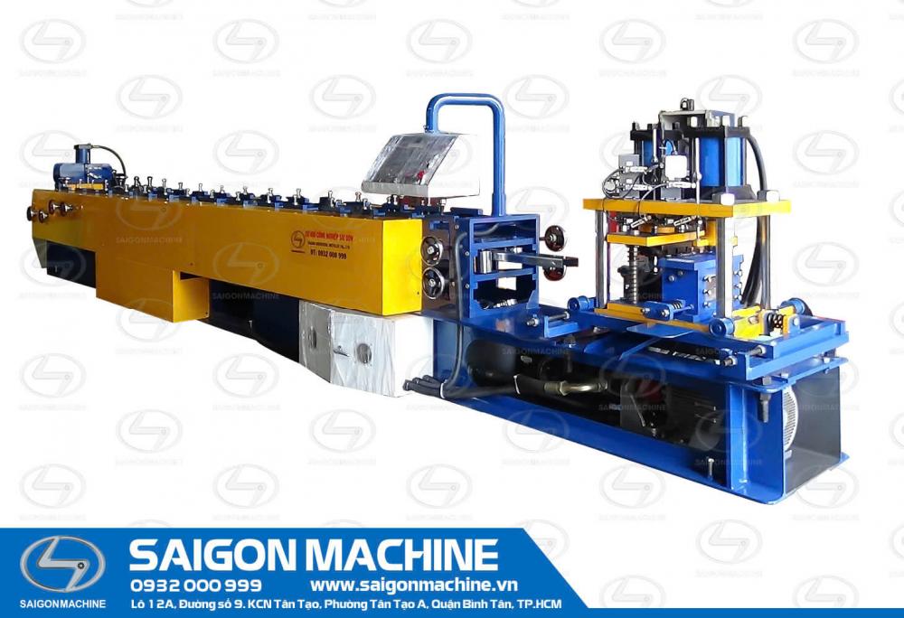 Saigon Machine, SGM, Industrial, Metallic, Steel, Roll, Forming, Machine, Tole, Iron, Contour, Waves, Roof, Corrugated, Single, Double, Layer, C Purli