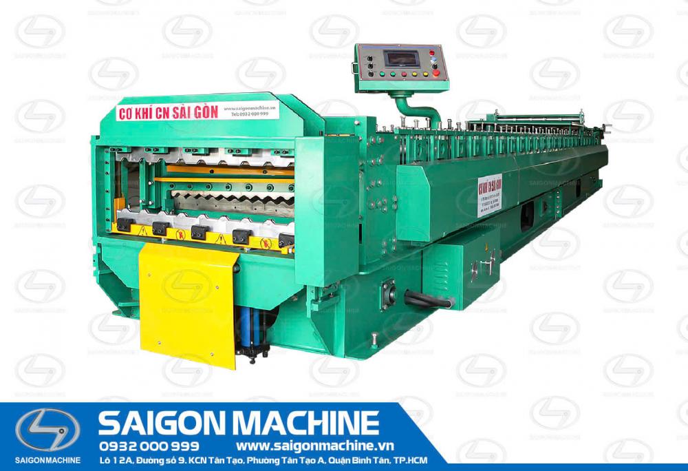 Double layer - Roll forming mix pressing curve machine