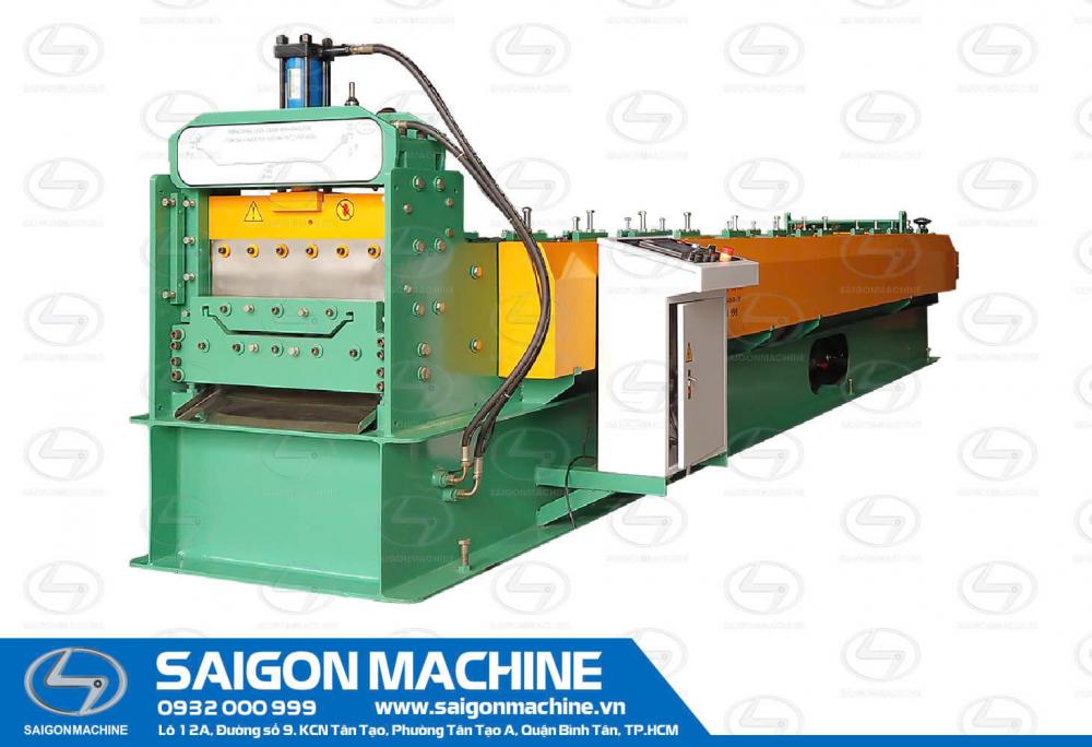 Single layer, Roll forming machine, Lockseam, Seamlock, tole, wave, Saigon machine, saigonmachine, sgm, roof