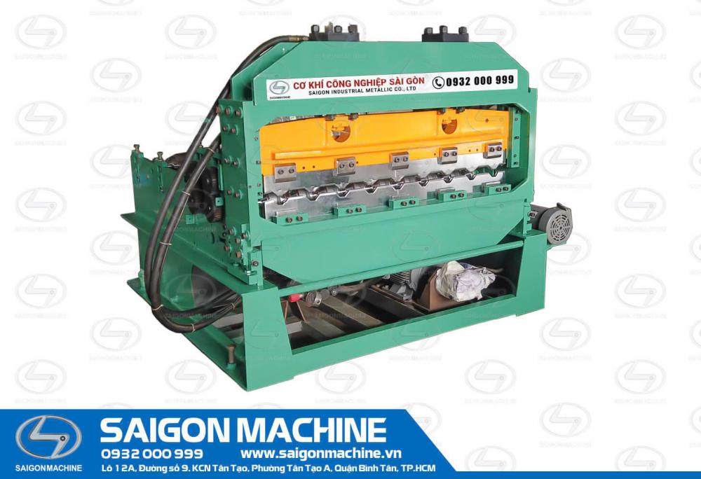 Saigon Machine, SGM, Industrial, Metallic, Steel, Roll, Forming, Machine, Tole, Iron, Pressing, Curve, Flip, Head, Stamping, Dome, Single, Double, Lay