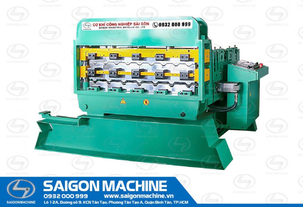 Saigon Machine, SGM, Industrial, Metallic, Steel, Roll, Forming, Machine, Tole, Iron, Pressing, Curve, Flip, Head, Stamping, Dome, Single, Double, Lay