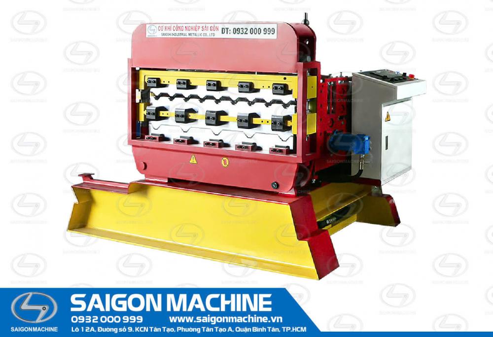 Saigon Machine, SGM, Industrial, Metallic, Steel, Roll, Forming, Machine, Tole, Iron, Pressing, Curve, Flip, Head, Stamping, Dome, Single, Double, Lay