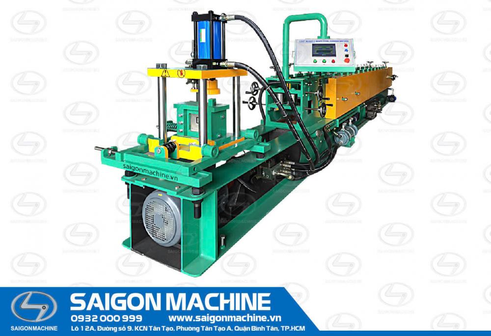 Saigon Machine, SGM, Industrial, Metallic, Steel, Roll, Forming, Machine, Tole, Iron, Contour, Waves, Roof, Corrugated, Single, Double, Layer, C Purli