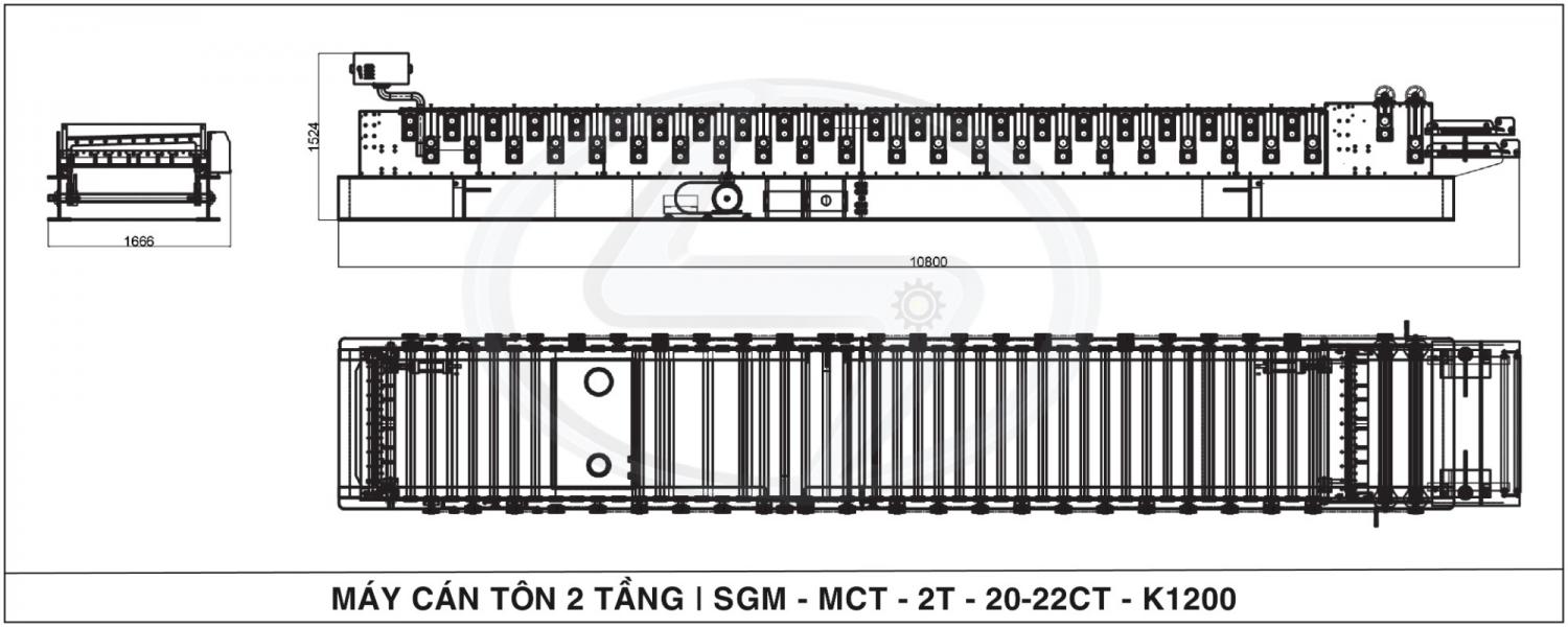 Double layer, Roll forming machine, Square, Plafond, Circular, wave, tole, Saigon machine, saigonmachine, sgm, Circulars, corrugated, Ribs, roof, trap