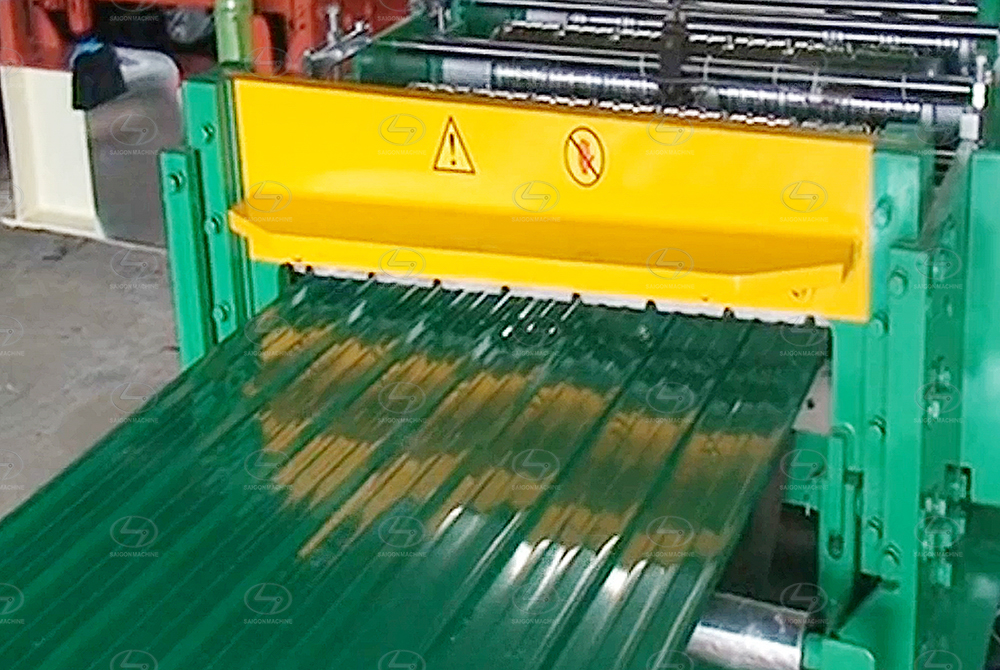 1 Layer - Roll forming machine - Plafond wave tole