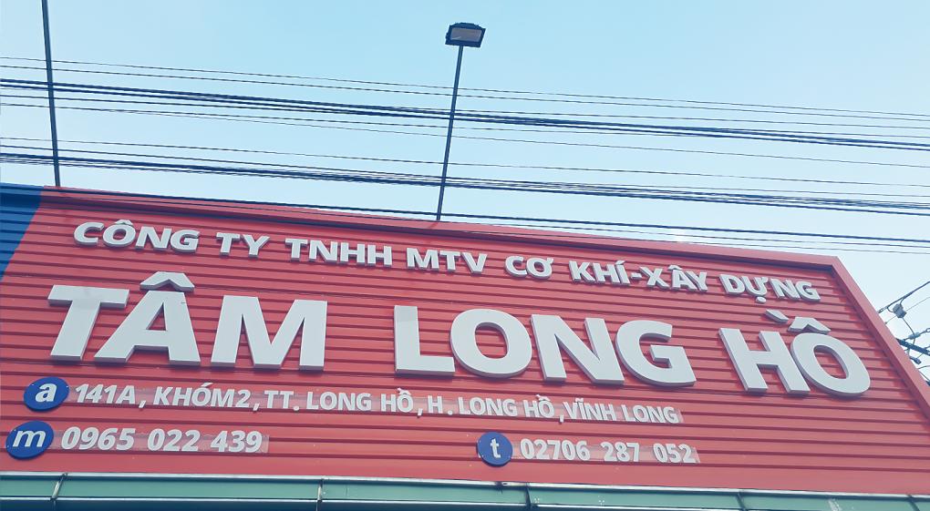 CÔNG TY TNHH MTV CƠ KHÍ XÂY DỰNG TÂM LONG HỒ