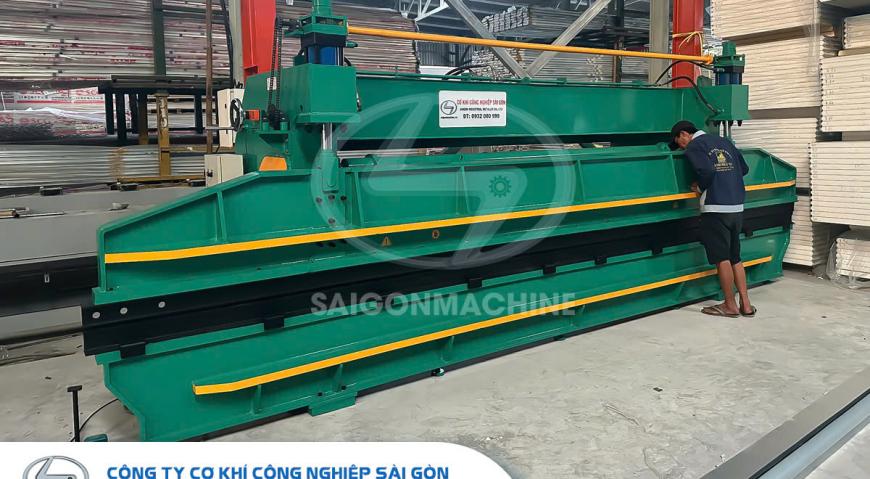 Saigon Machine, Cơ khí Sài Gòn, Máy cán tôn dập vòm, Máy chấn tôn H613, Máy xả cuộn 6 tấn, CÔNG TY TNHH SX TM DV THÀNH PHÁT NHT