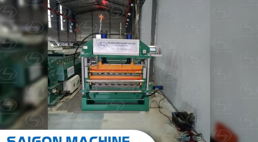 Saigon Machine, SGM, sgm, saigonmachine, máy cán tôn,  Máy cán tôn sóng ngói 2 tầng, máy uốn ống tại CÔNG TY TNHH KHOA LAN ĐƠN DƯƠNG | NHÀ MÁY TÔN KHO