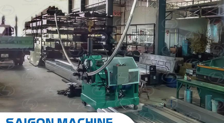 Saigon Machine, SGM, sgm, saigonmachine, máy cán tôn,  Máy cán tôn sóng ngói 2 tầng, máy uốn ống tại CÔNG TY TNHH KHOA LAN ĐƠN DƯƠNG | NHÀ MÁY TÔN KHO