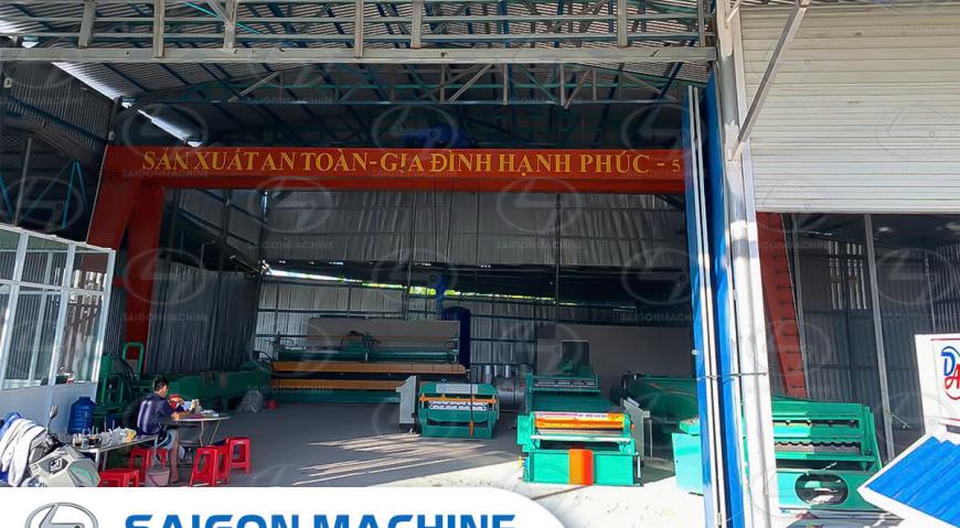 Máy cán tôn 1 tầng, máy chấn H623, máy dập vòm, SGM, Saigon Machine, saigonmachine, Cokhicongnghiepsaigon, Cơ Khí Sài Gòn, Nhà máy tôn thép Đức Anh