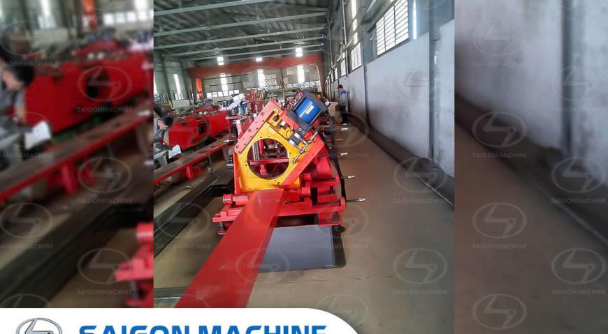 Saigon Machine, saigonmachine, sgm, cokhisaigon, cokhicongnghiepsaigon, Lắp đạt và nghiệm thu Máy cán xà gồ CZ300 tại khách hàng Công ty tôn thép xà g