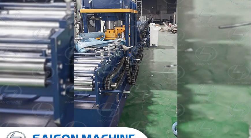 Saigon Machine, SGM, saigonmachine, co khi sai gon, cokhicongnghiepsaigon, Lắp đặt và nghiệm thu Máy cán hộ lan đường - Lan can đường SGM tại Công ty