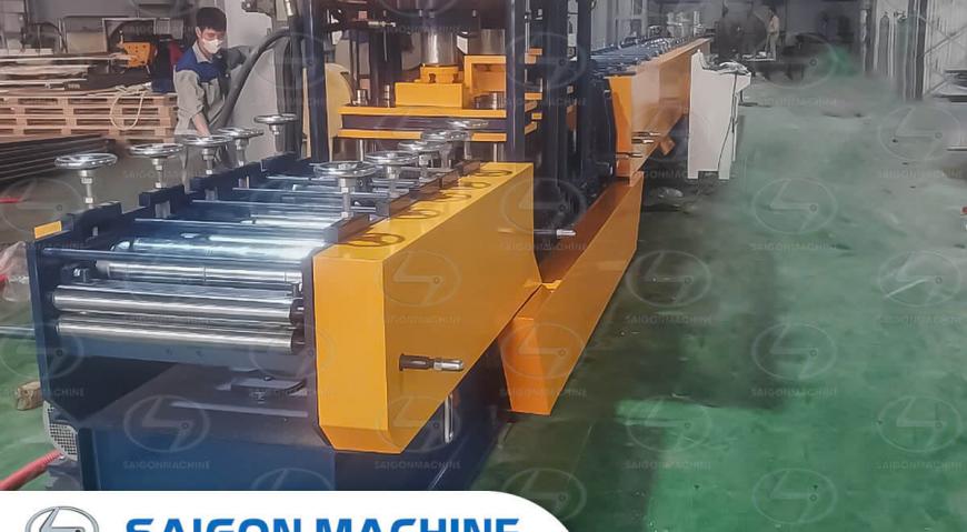 Saigon Machine, SGM, saigonmachine, co khi sai gon, cokhicongnghiepsaigon, Lắp đặt và nghiệm thu Máy cán hộ lan đường - Lan can đường SGM tại Công ty