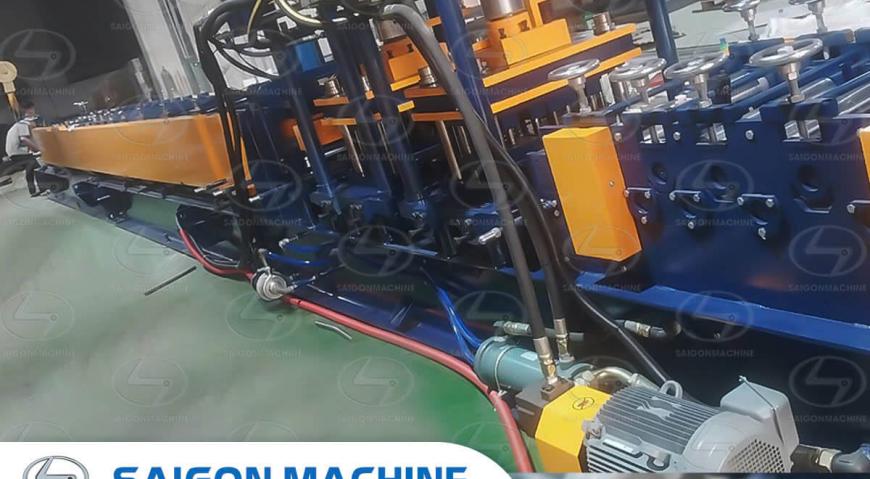 Saigon Machine, SGM, saigonmachine, co khi sai gon, cokhicongnghiepsaigon, Lắp đặt và nghiệm thu Máy cán hộ lan đường - Lan can đường SGM tại Công ty