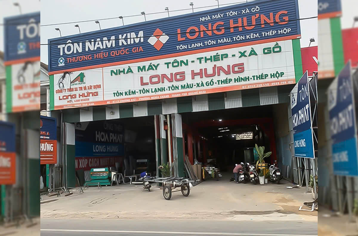 NHÀ MÁY TÔN THÉP XÀ GỒ LONG HƯNG - QUÃNG NGÃI