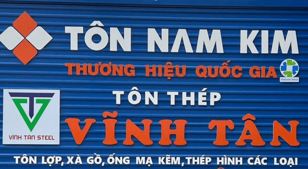 CÔNG TY CỔ PHẦN VẬT LIỆU XÂY DỰNG TÔN THÉP VĨNH TÂN