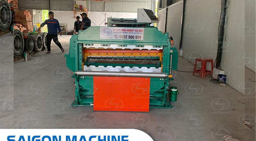 Saigon Machine, SGM, Cơ khí công nghiệp Sài Gòn, Cơ khí Sài Gòn, cokhisaigon, Máy cán tôn dập vòm 2 tầng, Máy chấn H23, Máy xả cuộn 6T, cầu trục dầm đ