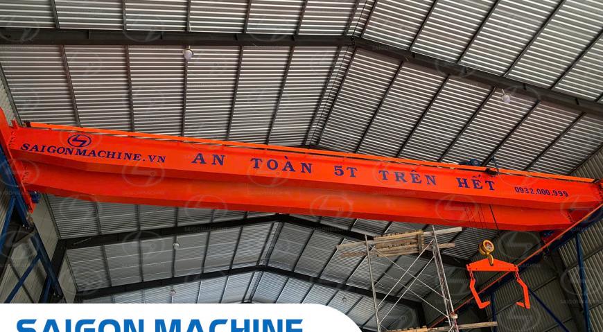 Saigon Machine, SGM, Cơ khí công nghiệp Sài Gòn, Cơ khí Sài Gòn, cokhisaigon, Máy cán tôn dập vòm 2 tầng, Máy chấn H23, Máy xả cuộn 6T, cầu trục dầm đ