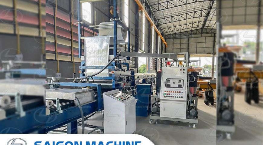 Saigon Machine, SGM, Dây chuyền PU, Tôn xốp PU, SGM, Cơ khí công nghiệp Sài Gòn, tôn PU, Empiresteel and Machinery Co.,ltd