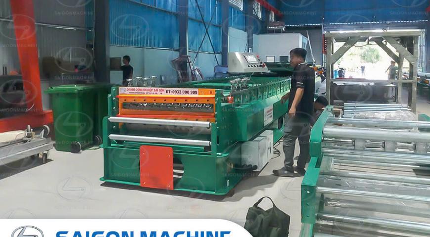 Saigon Machine, SGM, Dây chuyền PU, Máy dập vòm, Máy cán tôn. Saigon Machine, SGM, Cơ khí công nghiệp Sài Gòn, tôn PU, Công ty TNHH Duy Minh