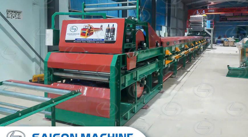 Saigon Machine, SGM, Dây chuyền PU, Máy dập vòm, Máy cán tôn. Saigon Machine, SGM, Cơ khí công nghiệp Sài Gòn, tôn PU, Công ty TNHH Duy Minh