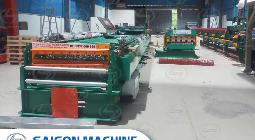 Saigon Machine, SGM, Dây chuyền PU, Máy dập vòm, Máy cán tôn. Saigon Machine, SGM, Cơ khí công nghiệp Sài Gòn, tôn PU, Công ty TNHH Duy Minh